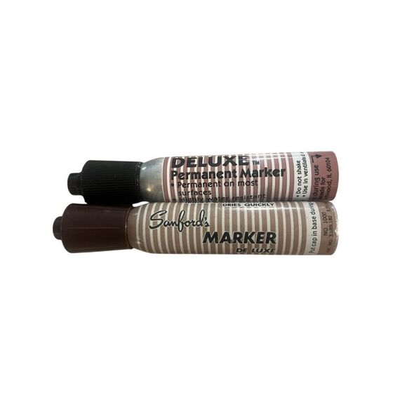 Sanford markers mini set of 2 one black one brown - Picture 1 of 2